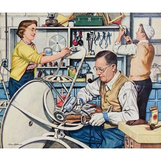 1950s Americana Family Project by Stevan Dohanos For Sale