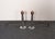 Pair of Art Deco Chrome and Copper Column Form Andirons For Sale - Image 4 of 18