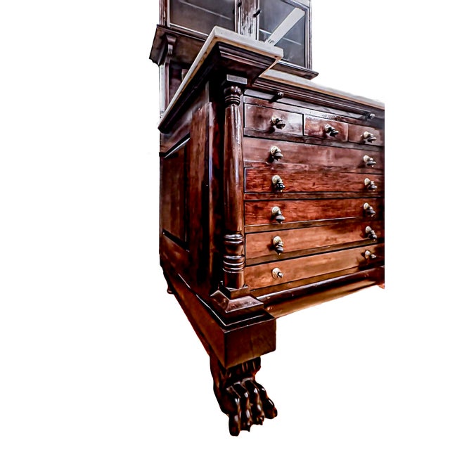 Wood Early 20th Century Empire Dental Cabinet For Sale - Image 7 of 11