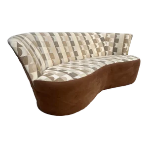 Weiman Style Modern Curved Full-Back Sofa