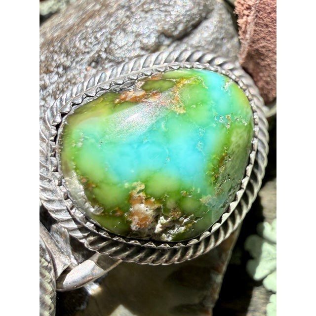 2000 - 2009 Roie Jaque Navajo Sterling Silver Turquoise Megalodon Tooth Pendant Necklace For Sale - Image 5 of 18