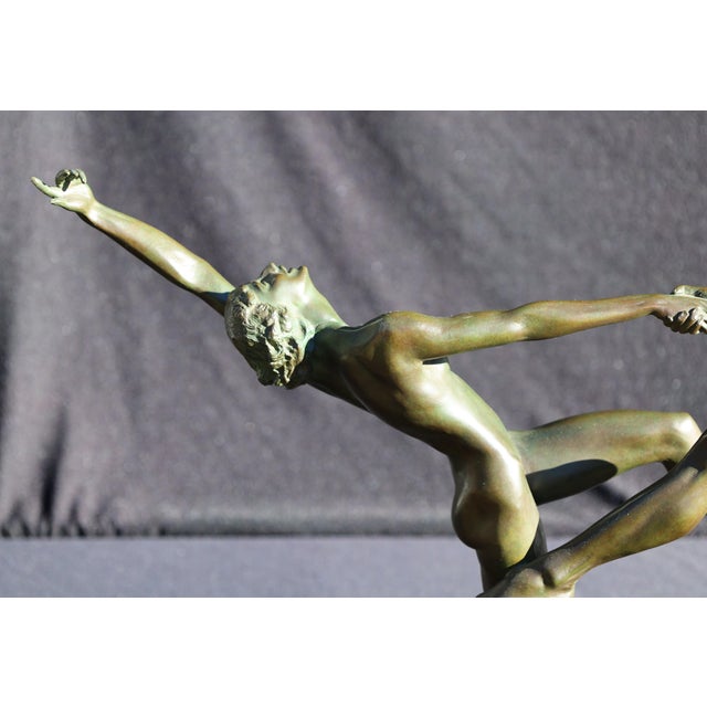 Harriet Whitney Frishnuth, Bronze Sculpture of Dancing Couple, Signed, signed on base "HARRIET W. FRISHMUTH © 1921",...