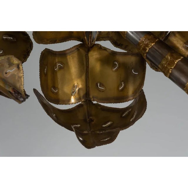 Metal Palm Tree Floor Lamp in the style of Maison Jansen, 1970s For Sale - Image 7 of 18