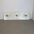Article: Set of three wall lights Origin: Germany Age: 1980s : Original 1980s modernist German wall light set made of...