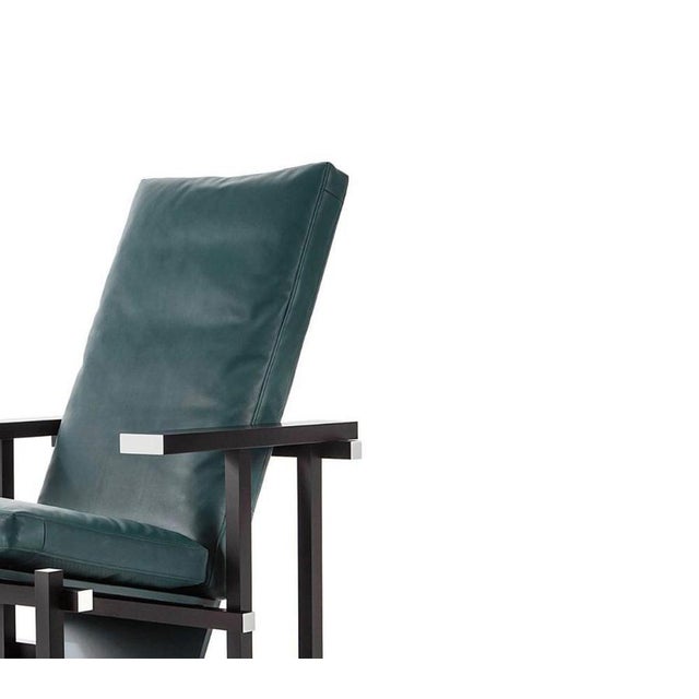 Paint Black Red and Blue Armchair by Gerrit Thomas Rietveld for Cassina For Sale - Image 7 of 13