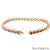 Metal 14k (585) Yellow Gold Multi Color Natural Gemstone Bracelet For Sale - Image 7 of 8