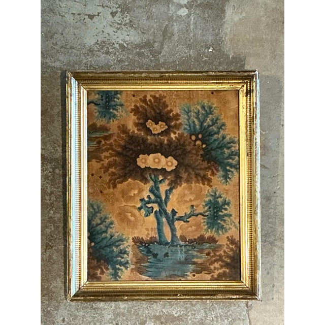 Vintage Framed Printed Fabric For Sale - Image 12 of 12