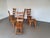 Brutalist Brutalist Wabi Sabi Elm Dining Chairs and Table, Set of 6 For Sale - Image 3 of 14