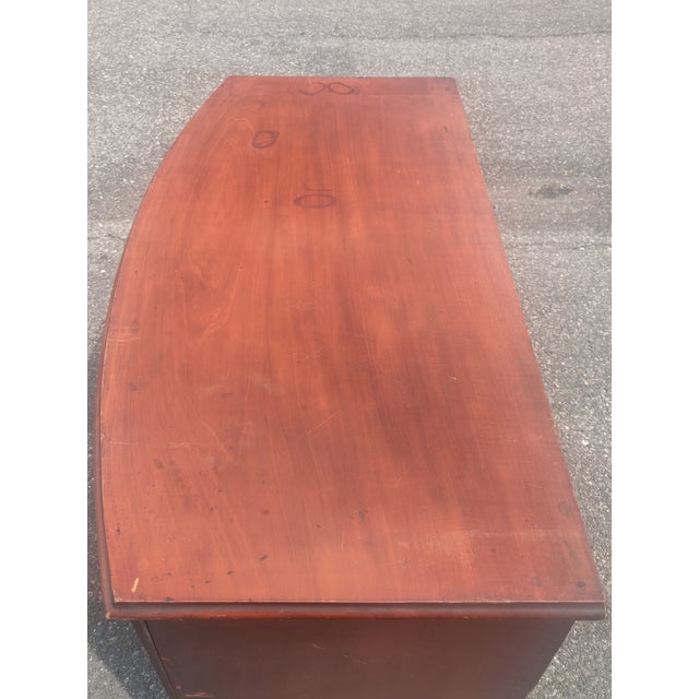Wood 19th Century Bow Front Chest of Drawers For Sale - Image 7 of 8