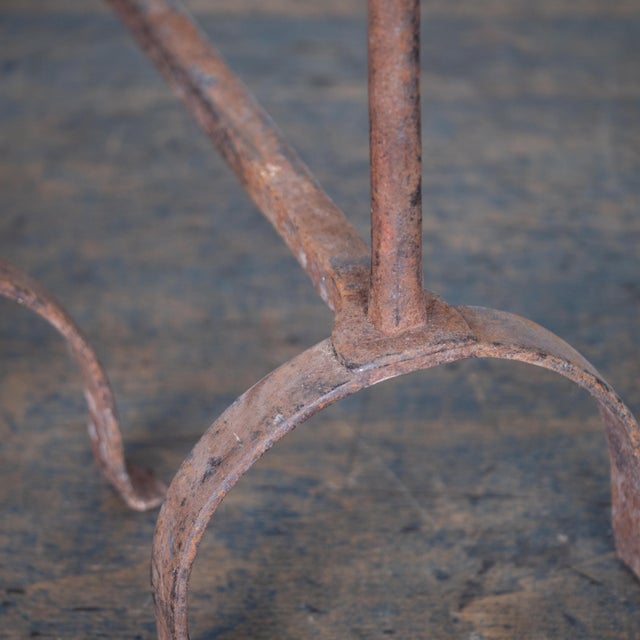 Brown Brutalist Fireplace Andirons, 1940s, Set of 2 For Sale - Image 8 of 11