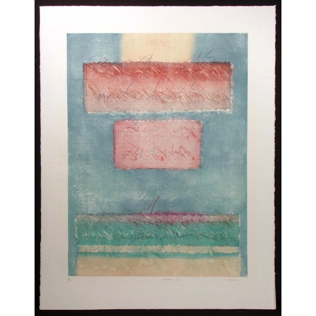 Mark Andrews Godwin "Electa Vi" Hand Signed Art Lithograph, British Artist For Sale