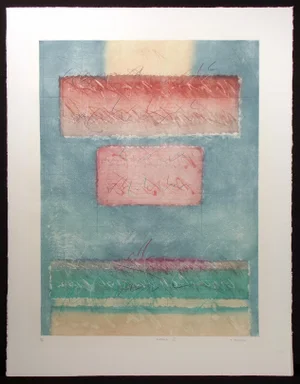 Mark Andrews Godwin "Electa Vi" Hand Signed Art Lithograph, British Artist