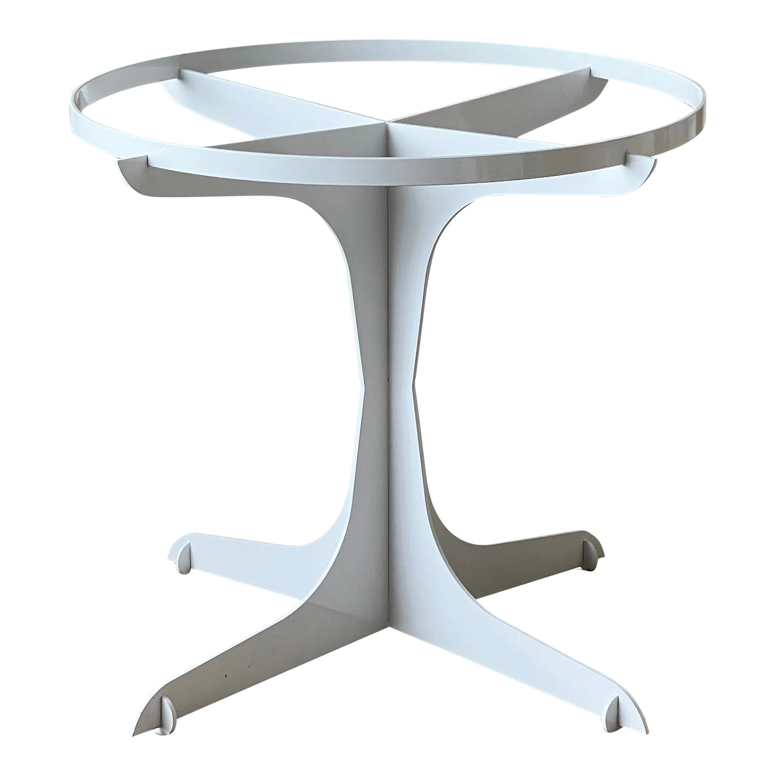 Custom White Outdoor Table Base | Chairish
