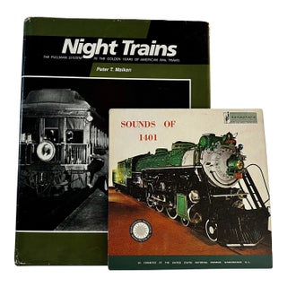 1980s Pullman Night Trains Book and Record- Set of 2 For Sale