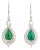 Natural diamond 2.00cts & emerald 1.48cts earring in 18k gold For Sale