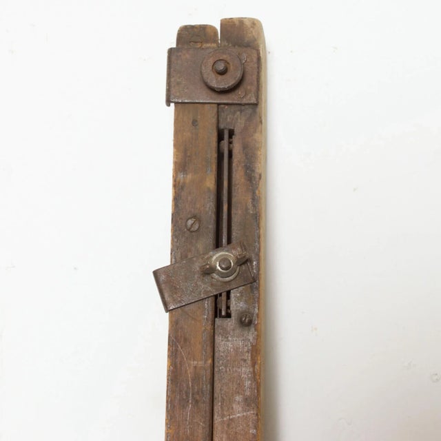 1940s Architect's Telescopic Survey Rule Wood Engineering Rod Measure For Sale - Image 4 of 7