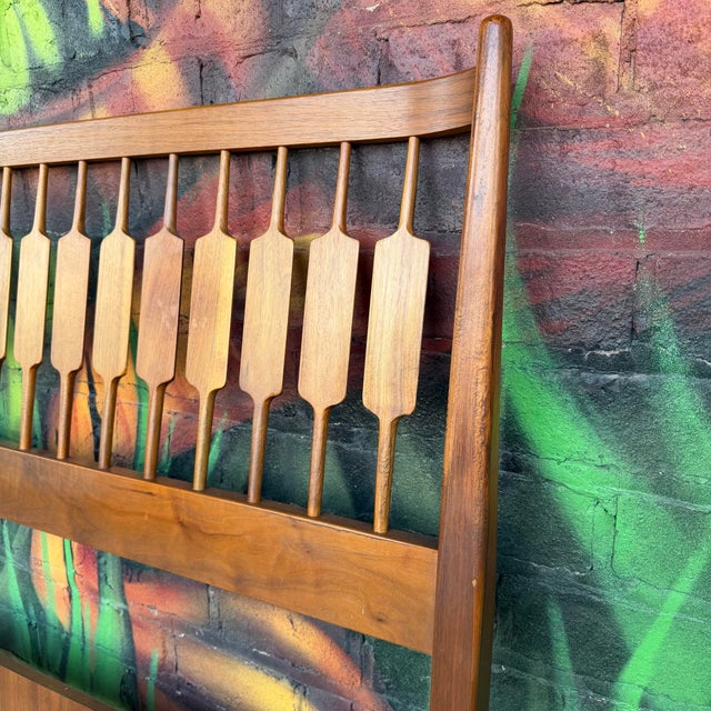 Mid Century Modern Drexel Declaration Full Sized Head Board For Sale In Cleveland - Image 6 of 12