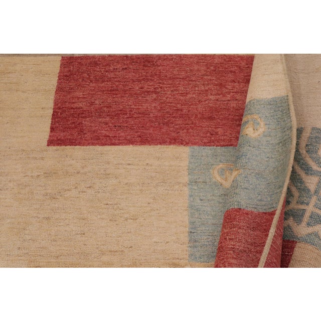 Tan Boho Chic Gabbeh Tan/Beige Wool Rug - 9'0'' X 11'0'' For Sale - Image 8 of 10