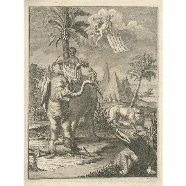 Gold Frontispiece with Elephant, 1749, Paper For Sale - Image 8 of 8