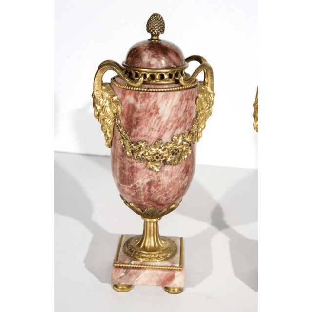 Traditional Pair of Stylized 19th Century Urns For Sale - Image 3 of 11