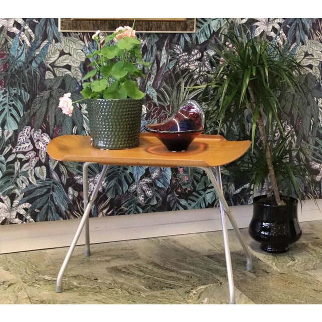 Danish Tray Table in Teak with Folding Stand For Sale - Image 9 of 13