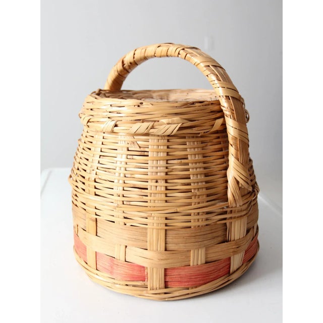 Antique Woven Basket For Sale - Image 6 of 12