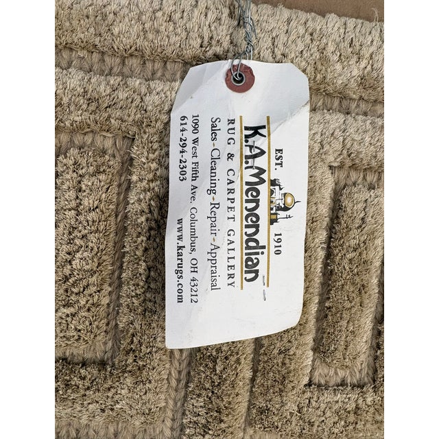 Rh Rajouri Silk & Wool Rug – 12' × 15' Wheat | Hand-Knotted Silk & Wool | Nepalese Artisan Construction For Sale - Image 14 of 18