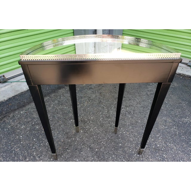 1990s 1990s Mirrored Contemporary Foyer Table For Sale - Image 5 of 9