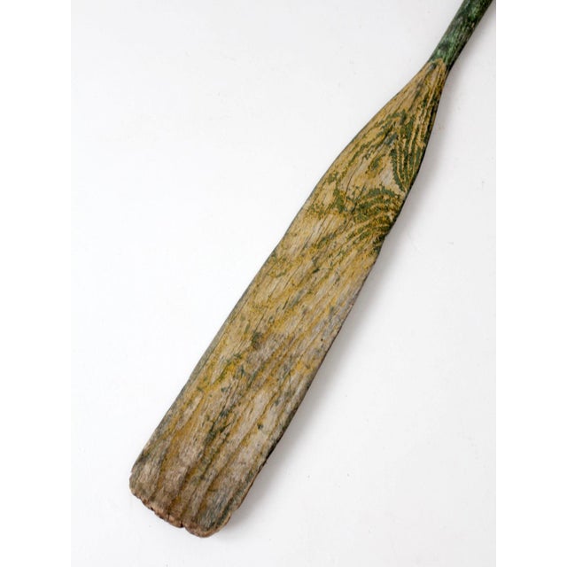 Cabin Antique Wooden Boat Oar For Sale - Image 3 of 13