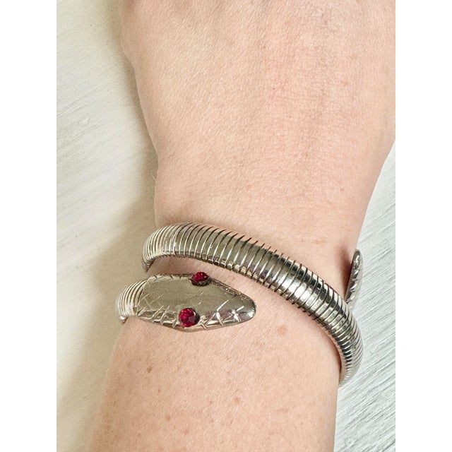 Snake-shaped 80's Rigid Bracelet