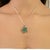 Contemporary 925 Silver Daisy Flower Pendant With Emerald & Diamond - Birthday Gift by Carat&her For Sale - Image 4 of 10