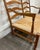 Wood Vintage Country French Double Seat Ladder Back Rush Seat Bench Loveseat Settee For Sale - Image 7 of 16