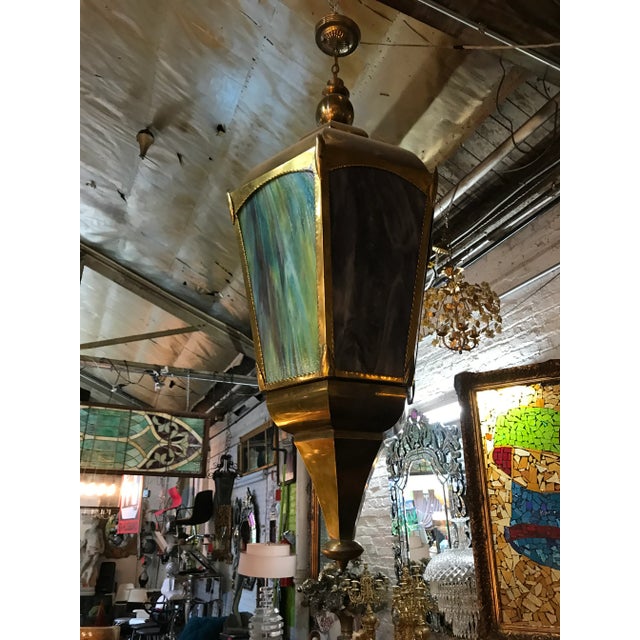 Moroccan Vintage Moroccan Multicolor Lantern Pendant - Set of 2 For Sale - Image 3 of 13