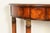Brown Maitland Smith Style French Empire Burl Wood and Gold Gilt Demilune Console Table For Sale - Image 8 of 15