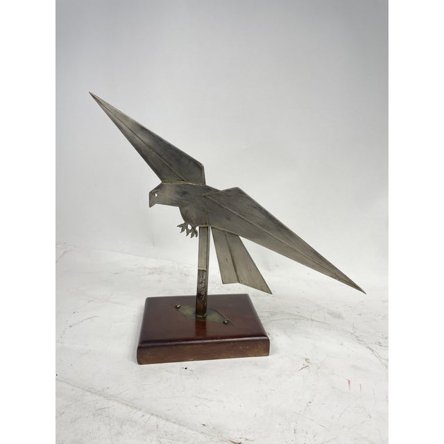 Wood Vintage Falco Metal Ornament, 1950s For Sale - Image 7 of 14