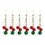 Bring a traditional charm to your Christmas tree with the Sleigh Bell Drop Ornament Set. Featuring six beautifully crafted...