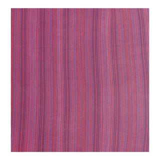 Mid Century Modern Handwoven Geometric Turkish Decorative Kilim Square Small Rug For Sale