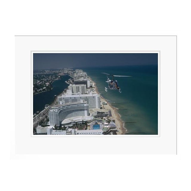Aerial Miami Beach 1972 by Slim Aarons Framed C Print For Sale