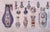 Porcelain Vases is an original china ink and watercolor drawing on ivory-colorated paper realized in 1890 ca. In very good...