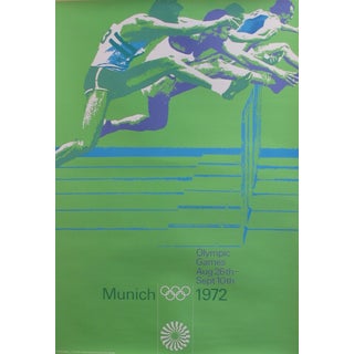 Original 1972 Munich Olympics Track/Field Poster For Sale