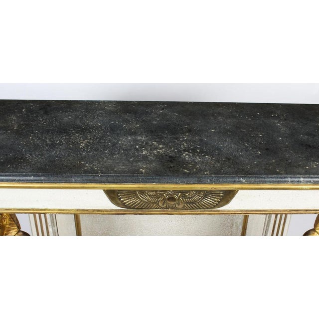 White French Empire Style Painted Console Table, Mid-20th-Century For Sale - Image 8 of 18
