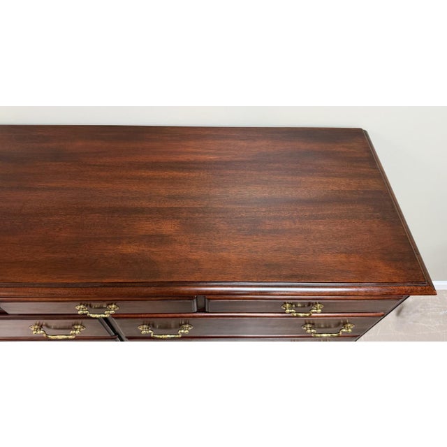 Brown 1990s Rare Henkel Harris Mahogany Gentleman’s Chest Model No. 167 For Sale - Image 8 of 16
