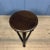 Black Stool with Dark Wooden Seat from Rowac, 1940s For Sale - Image 3 of 14
