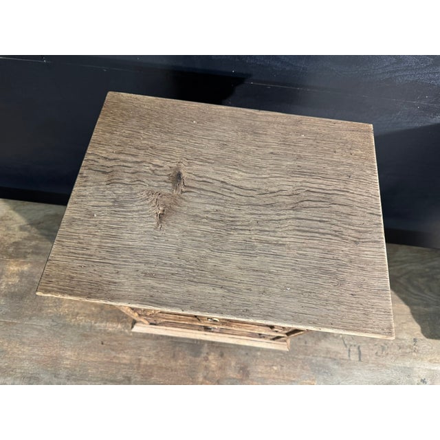 Wood Antique Oak Bedside Chests, 1925, Set of 2 For Sale - Image 7 of 13