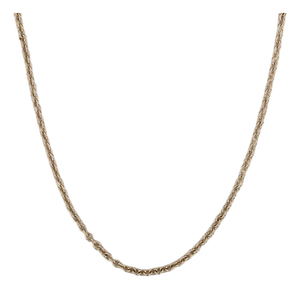 18" 1.6mm 14k Yellow Gold Cable Chain Necklace