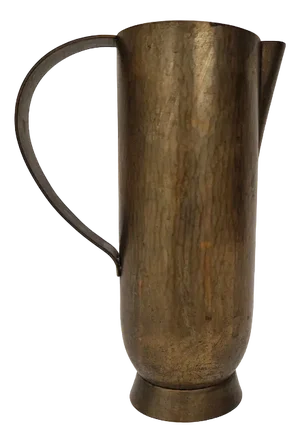 Hand-Driven Jug in Brass from Hayno Focken, 1930s.