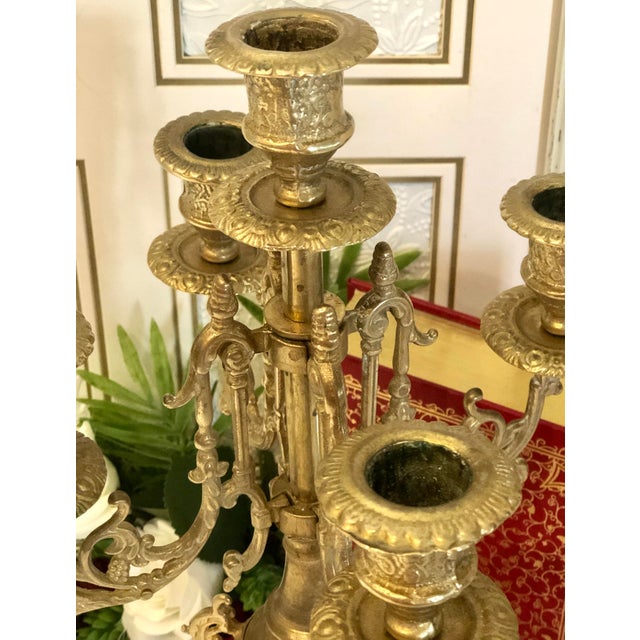 Vintage Italian Brevettato Brass Baroque Candelabra Chairish