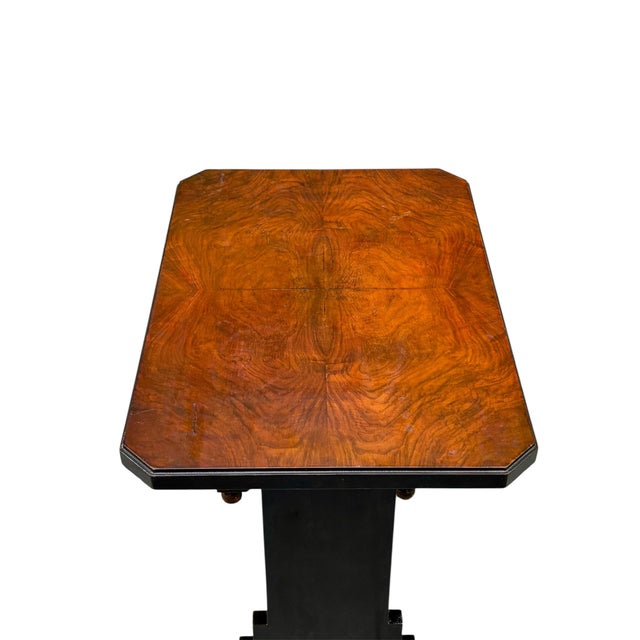 Black Art Deco Side Table, 1920s For Sale - Image 8 of 10