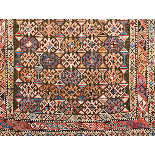 Antique Caucasian Shirvan Area Rug, Handwoven Wool, Prayer Pattern, 1890s, 4' x 5' For Sale - Image 12 of 14