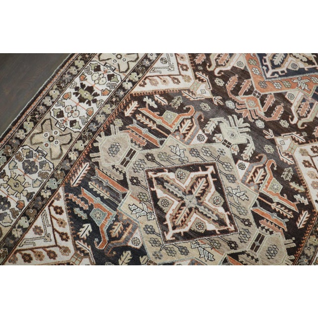 Gallery Size Geometric Antique Persian Bakhtiari Rug - 5'7" x 13' For Sale - Image 10 of 10